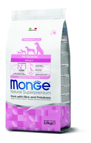 Monge Perros Monoprotein Pork 2.5 Kg