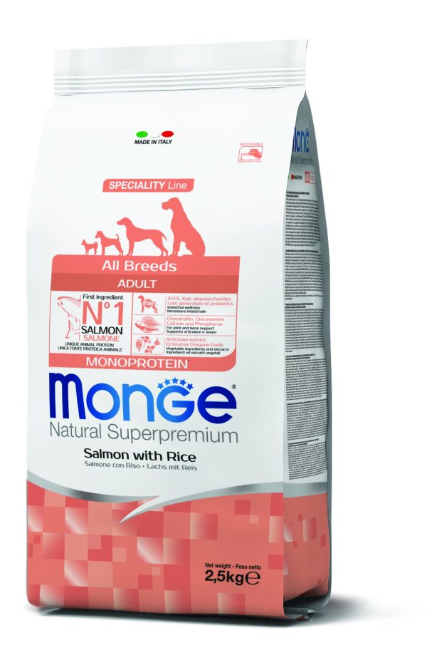 ALL BREEDS ADULT MONO SALMON_2,5kg_8009470011297 Monge Perros Monoprotein Salmon 2.5 Kg