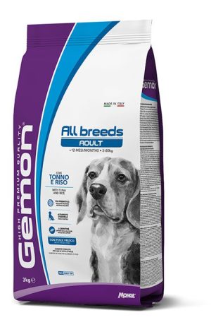 ALL-BREEDS-ADULT_Tonno_3kg_8009470386098 Gemon Perros Medium Adult Tuna & Rice 20Kg