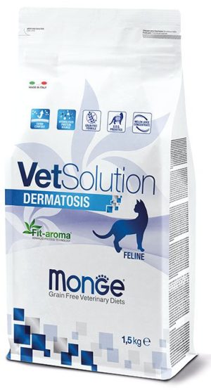 VetSolution_gatto_Dermatosis Monge VetSolution Gatos Dermatosis 1.5Kg