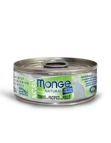 monge-natural-yellow-tuna-with-chicken-80g Monge Gatos Lata Natural Pacific Tuna Chicken 85 gr
