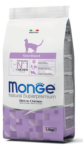 monge_gatto_secco_sterilised_pollo Monge Gatos Sterilised Chicken 10 Kg