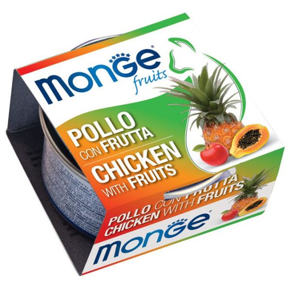 Monge Gatos Lata Chicken Fruits 85 gr